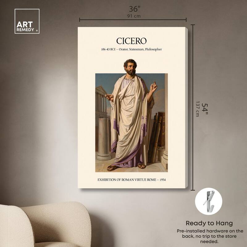 Visual Representation of Cicero Canvas by Art Remedy, Gallery Wrapped