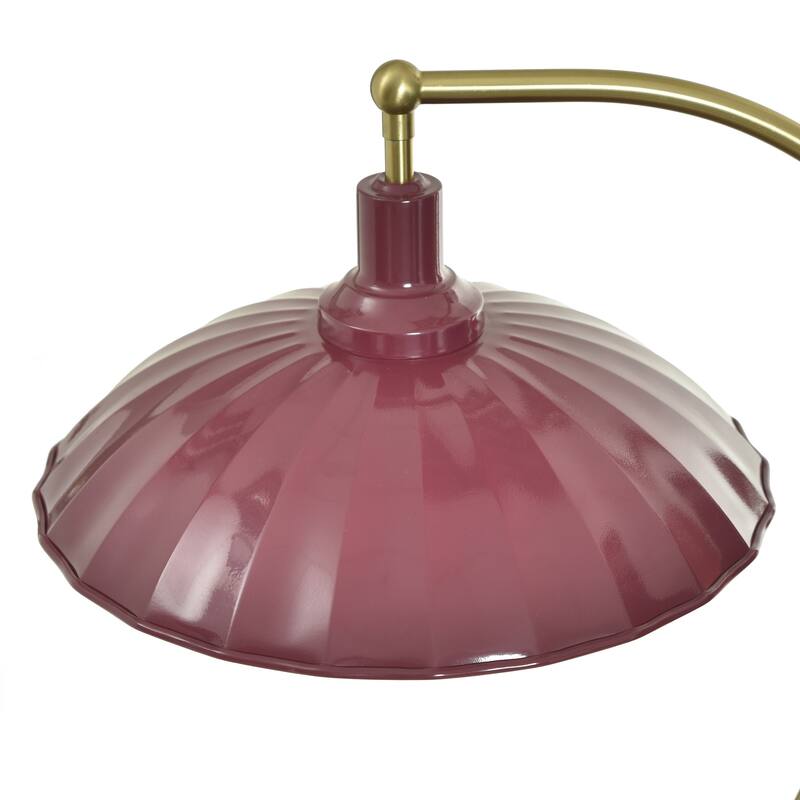 Tamara Day for Stylecraft Penelope Floor Lamp - White Marble & Polished Brass - Glossy