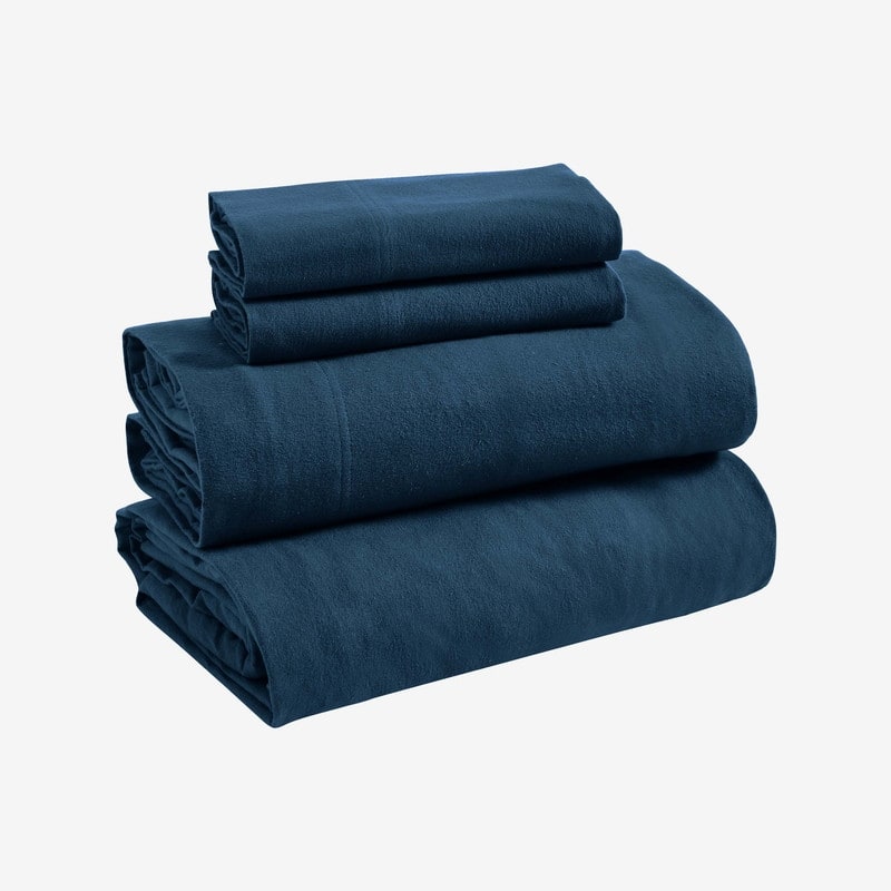 Superior Solid Flannel Cotton Fuzzy Deep Pocket Sheet Set