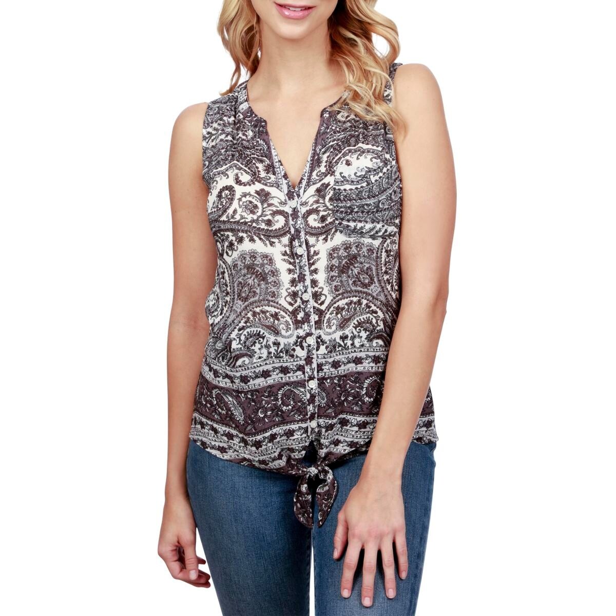 lucky brand paisley top