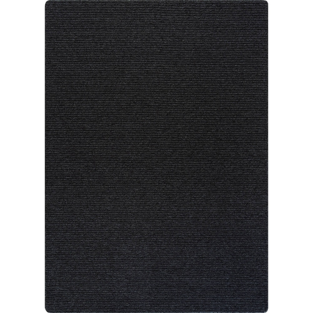 Beverly Rug Solid Color Non-Slip Rubber Back Washable Indoor Area Rug