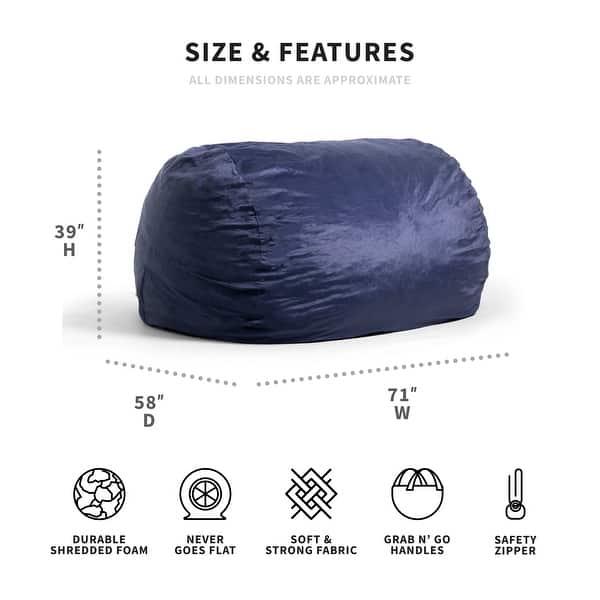 Big Joe XXL Fuf Bean Bag Chair (Removable Cover) Bed Bath & Beyond 8847087