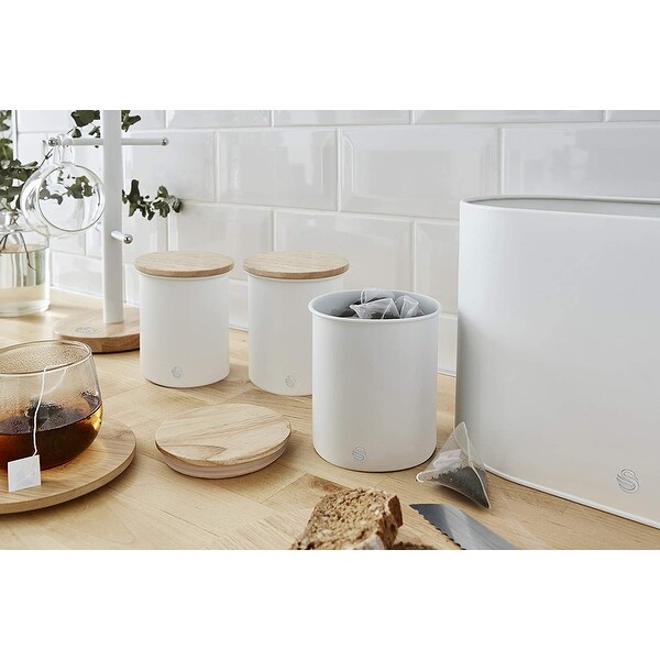Swan Nordic Scandi Set of 3 Storage Canisters Bed Bath Beyond