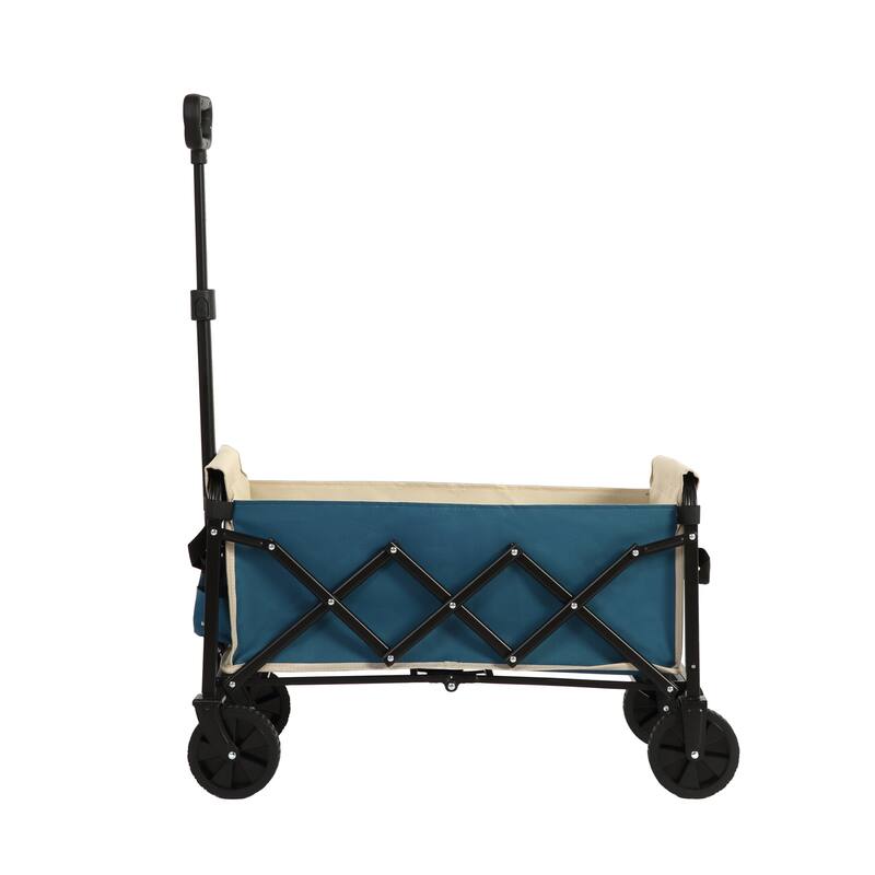 Lightweight Heavy Duty Folding Beach Wagon with Wheels, Large Capacity