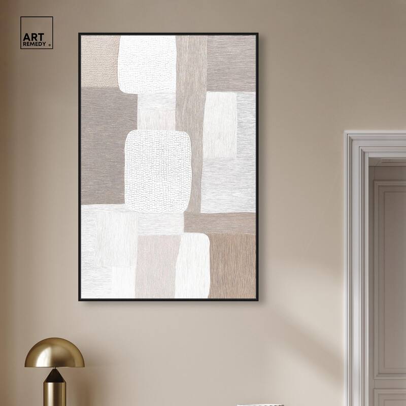 Stucco Squares II Canvas by Art Remedy