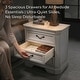 preview thumbnail 32 of 48, Roundhill Furniture Maderne 3-Piece Wood Bedroom Set, Panel Bed and Two Nightstands