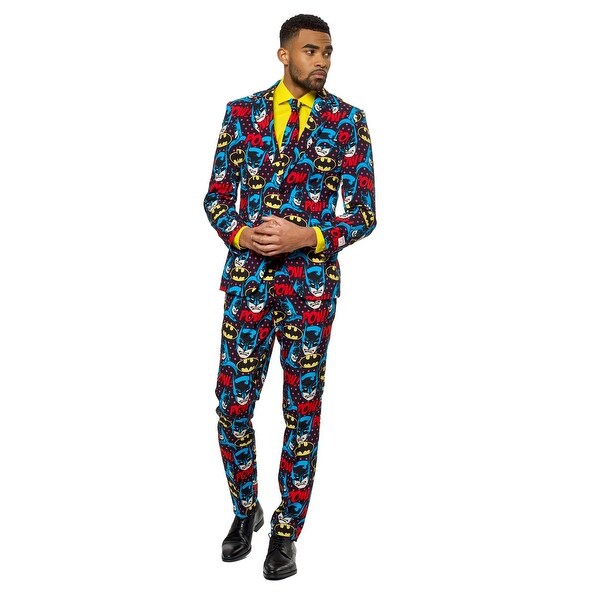 Red and Blue The Dark Knight Men Adult Suit - Medium