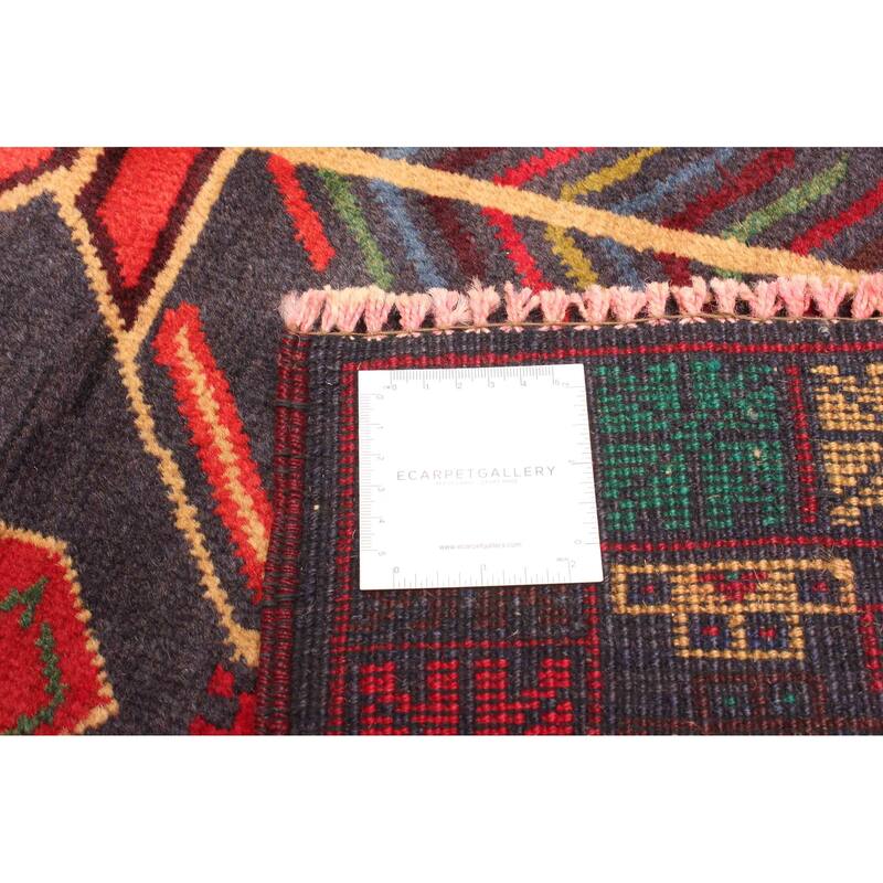 ECARPETGALLERY Hand-knotted Teimani Dark Grey Wool Rug - 3'6 x 6'3