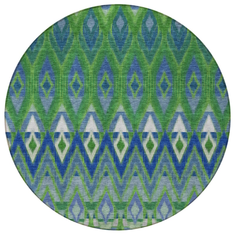 HomeRoots Southwestern Transitional Rectangle Outdoor Rug
