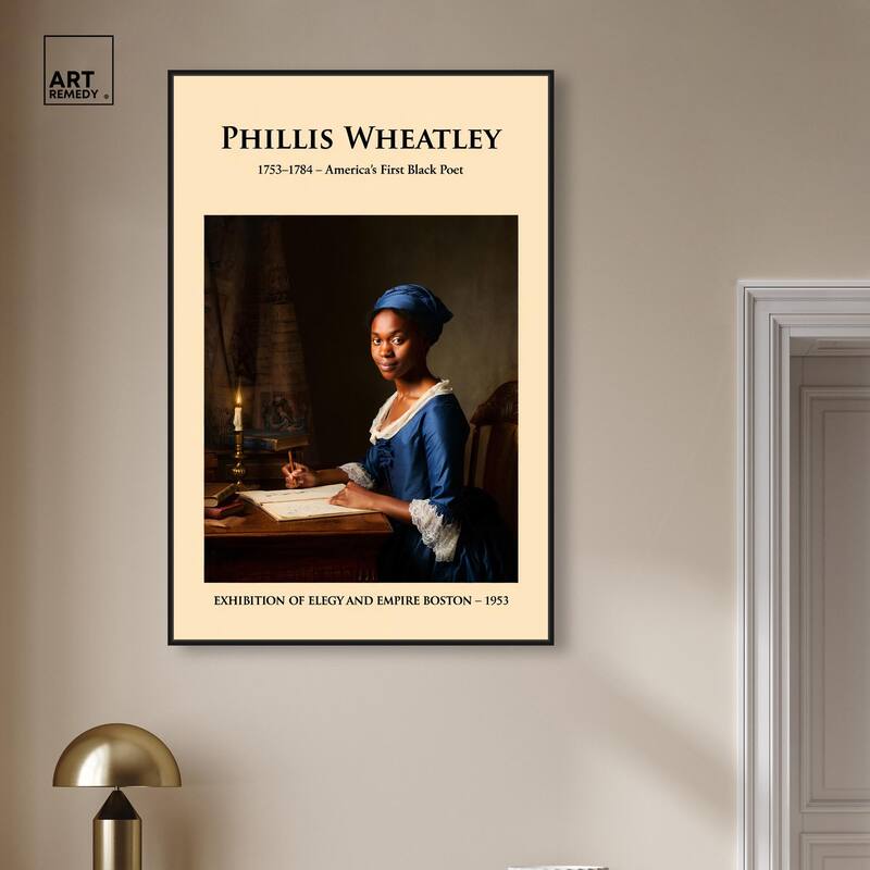 America's First Black Poet Canvas by Art Remedy
