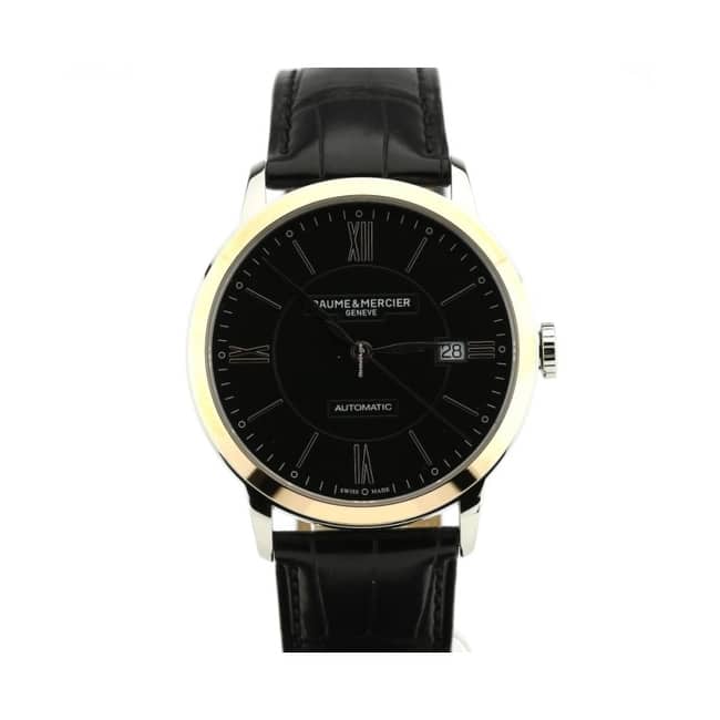 Baume and Mercier Classima Men's Watch - Black Face, Black Band