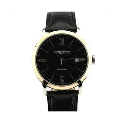 Baume and Mercier Classima Men's Watch - Black Face, Black Band