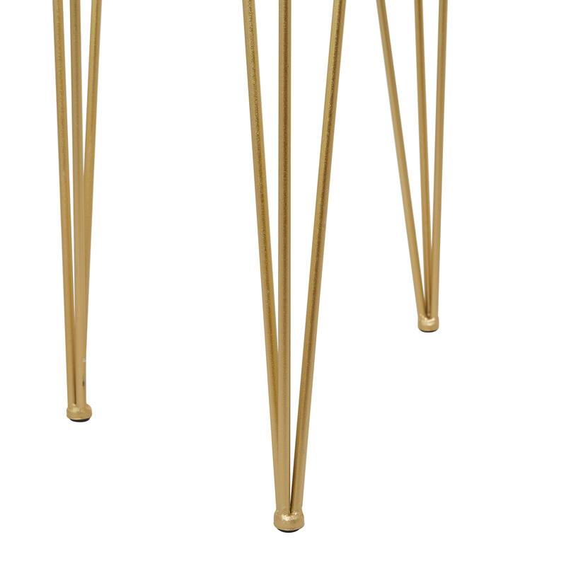 Metal Planter with Removable Stand - Set of 2 Gold - CosmoLiving by Cosmopolitan - 12"W x 15"L x 30"H