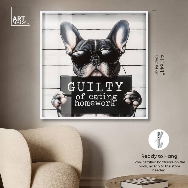 Guilty of Eating Homework Shadowbox by Art Remedy