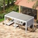 preview thumbnail 15 of 188, EROMMY Outdoor Louvered Pergola Gazebo with Adjustable Aluminum Rainproof Roof