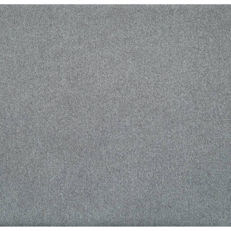 Republic Design House Pillowed Headboard Upholstered 3 Drawer Storage Bed, Grey Polyester