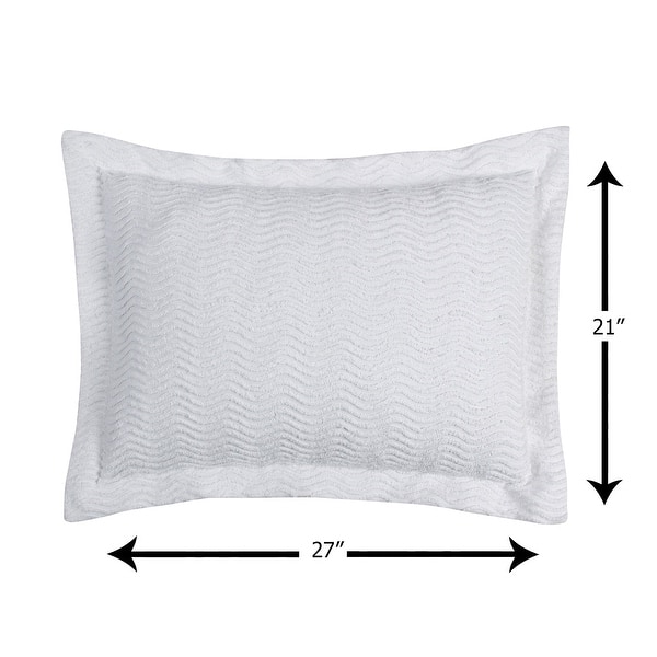 Better Trends Natick Collection Set in Wavy Channel Stripes Design 100 Cotton Tufted Chenille