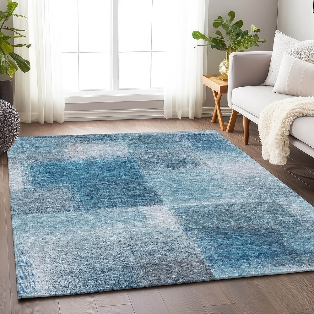 Premium Washable Super Soft Solid Ombre Mayfield Rug