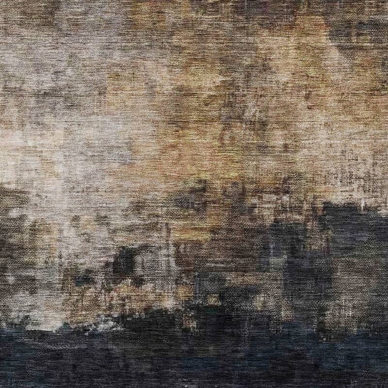 HomeRoots Abstract Transitional Rectangle Outdoor Rug