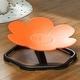 preview thumbnail 7 of 7, Qaba Sensory Spinning Chair, Flower Shaped for Autism, Kids, Toddlers, Training Body Balance & Coordination, Orange