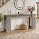 preview thumbnail 16 of 38, Farmhouse Wood 70.9 Inches Extra Long Console Table for Living Room, Hallway Grey