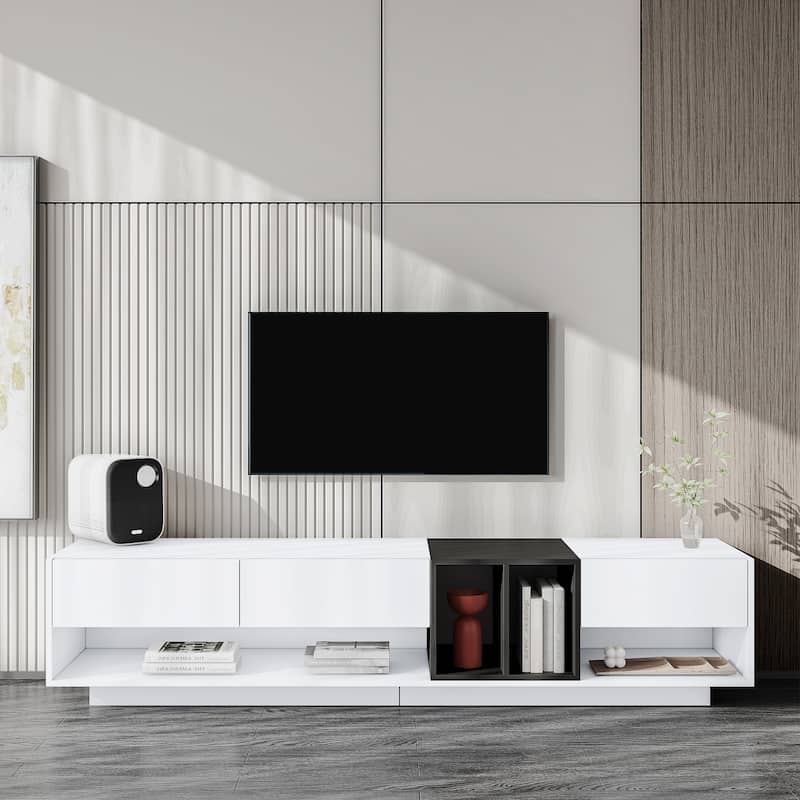 TV Stand for TVs Up to 80" - White