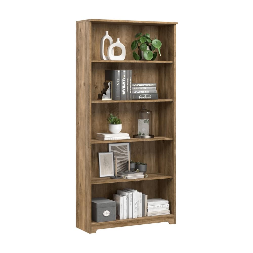 Bush Home Cabot Tall 5 Shelf Bookcase with Adjustable Shelves