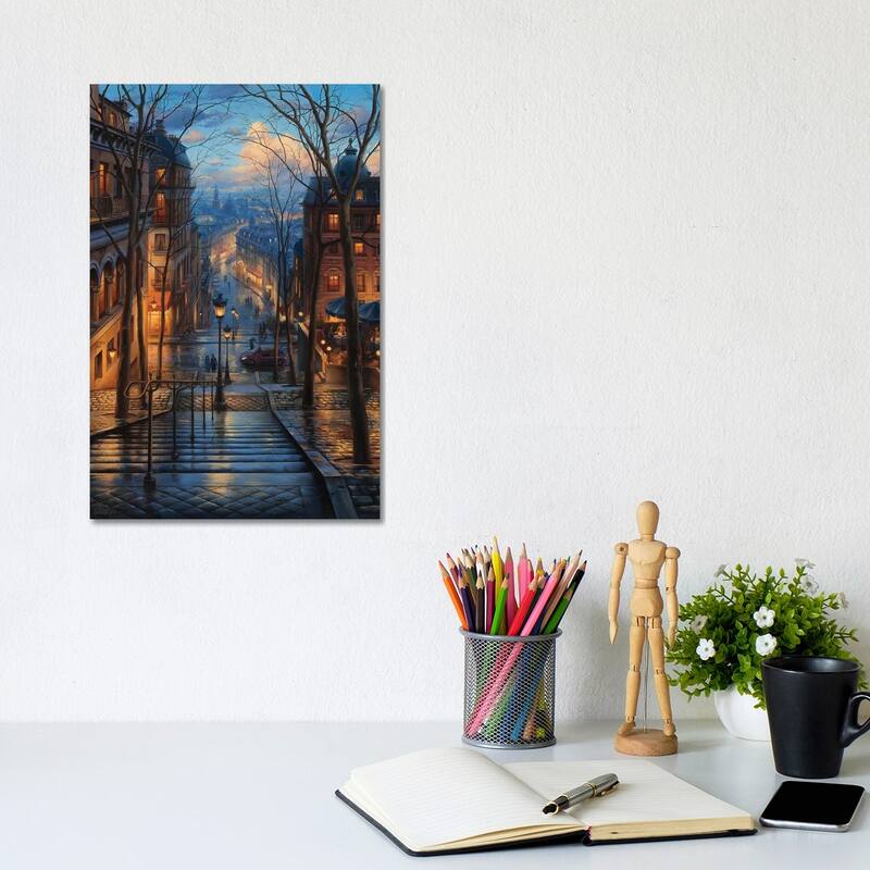 iCanvas "Montmartre Spring" by Evgeny Lushpin Canvas Print - 12x8x0.75