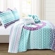 preview thumbnail 4 of 6, Lush Decor Peace Ombre Reversible Quilt Set
