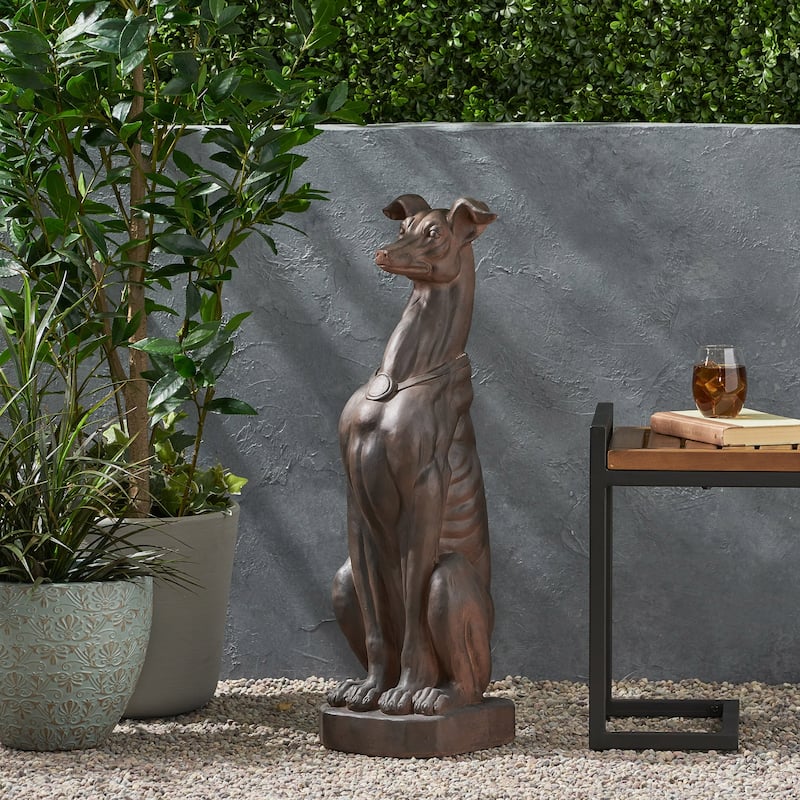 Brandbury Greyhound Dog Statue by Christopher Knight Home