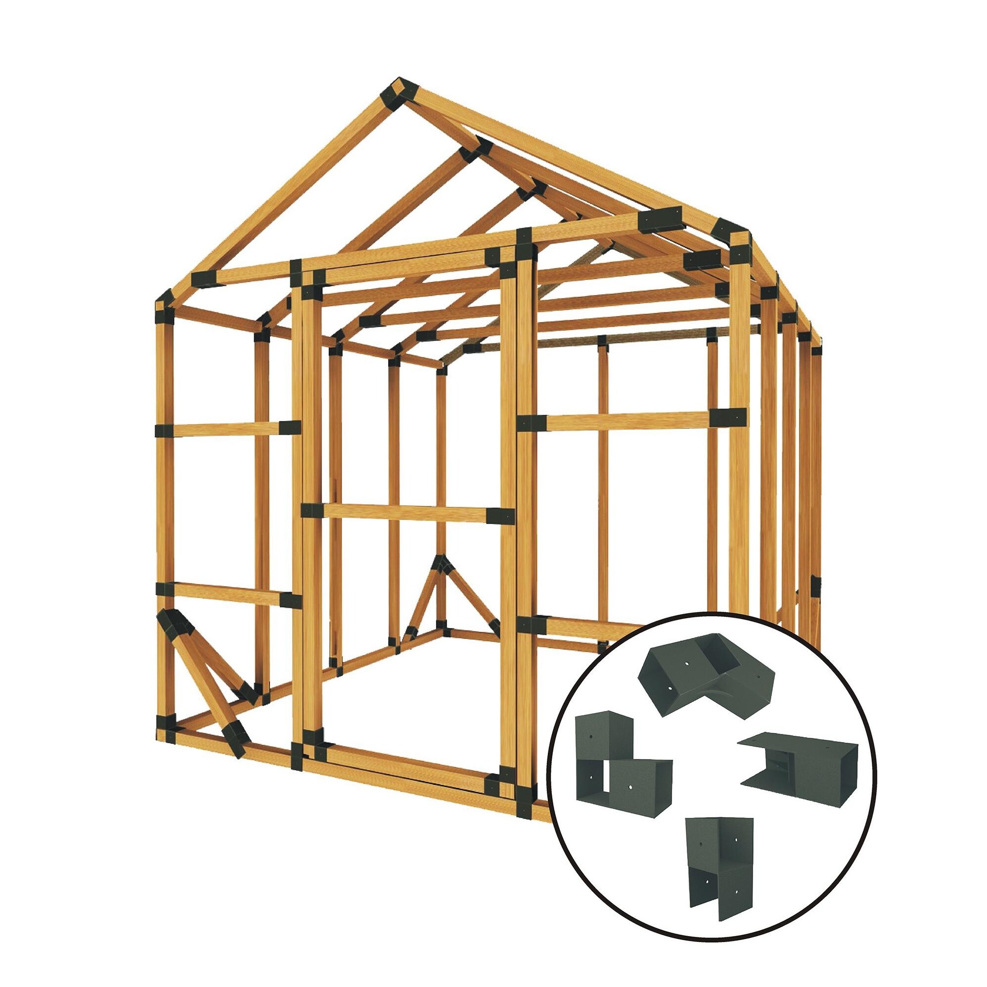 Greenhouses 8x8 E Z Frame Standard Greenhouse Kit Gardening Patio