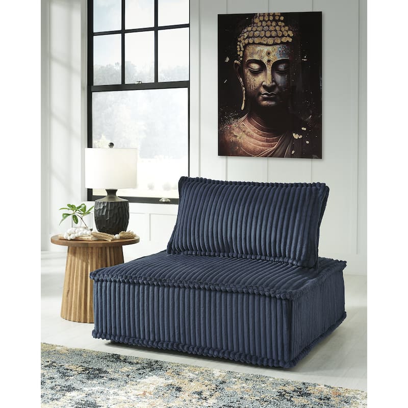 Signature Design by Ashley Bales Blue 7-Piece Modular Seating - 156"W x 156"D x 28"H