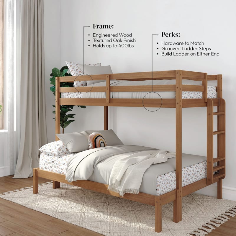 Now Furniture Bunk Bed for Kids, Twin over Full