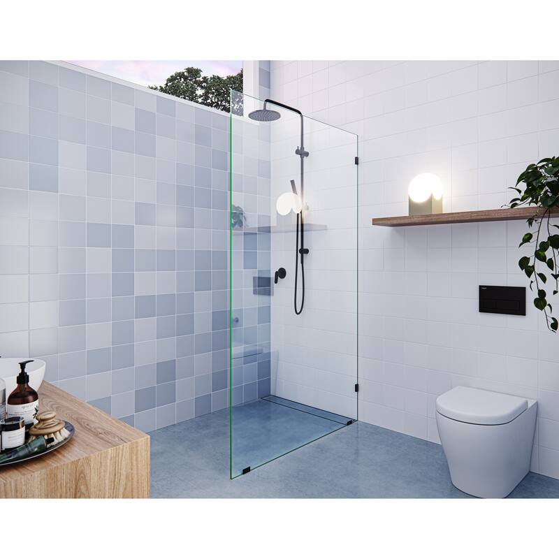 Glass Warehouse 78" x 41" Frameless Shower Door - Single Fixed Panel