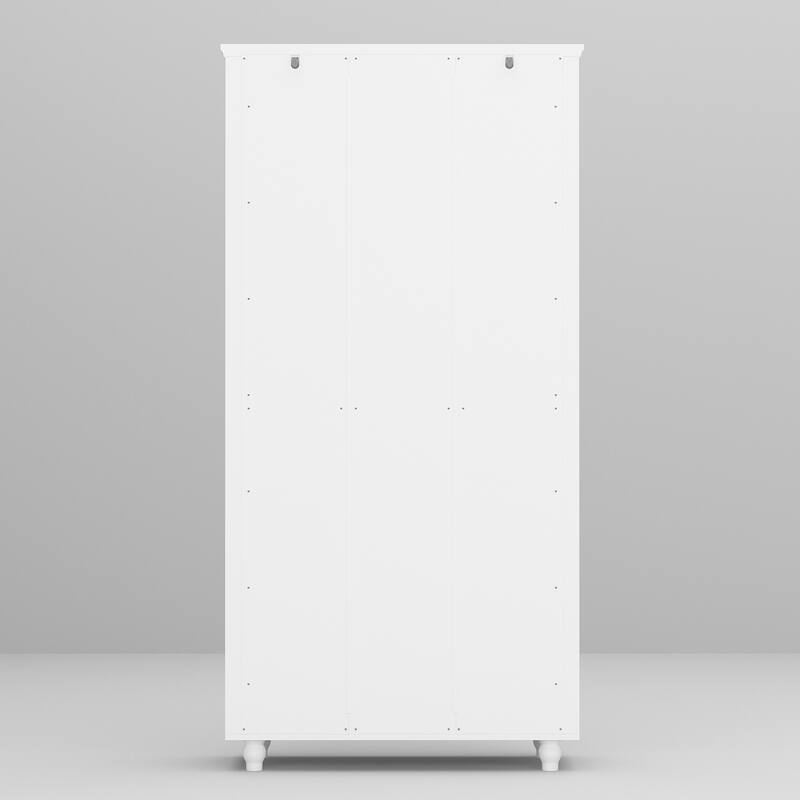 Tall Bookcase Storage Cabinet Pantry Cabinet Wooden Bookshelf Display - 36.2"X70.9"