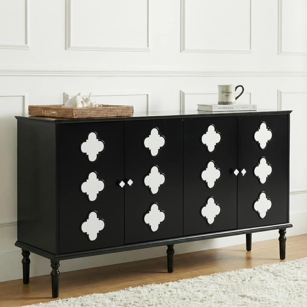 61" Sideboard Buffet Cabinet with Storage Adjustable Shelves