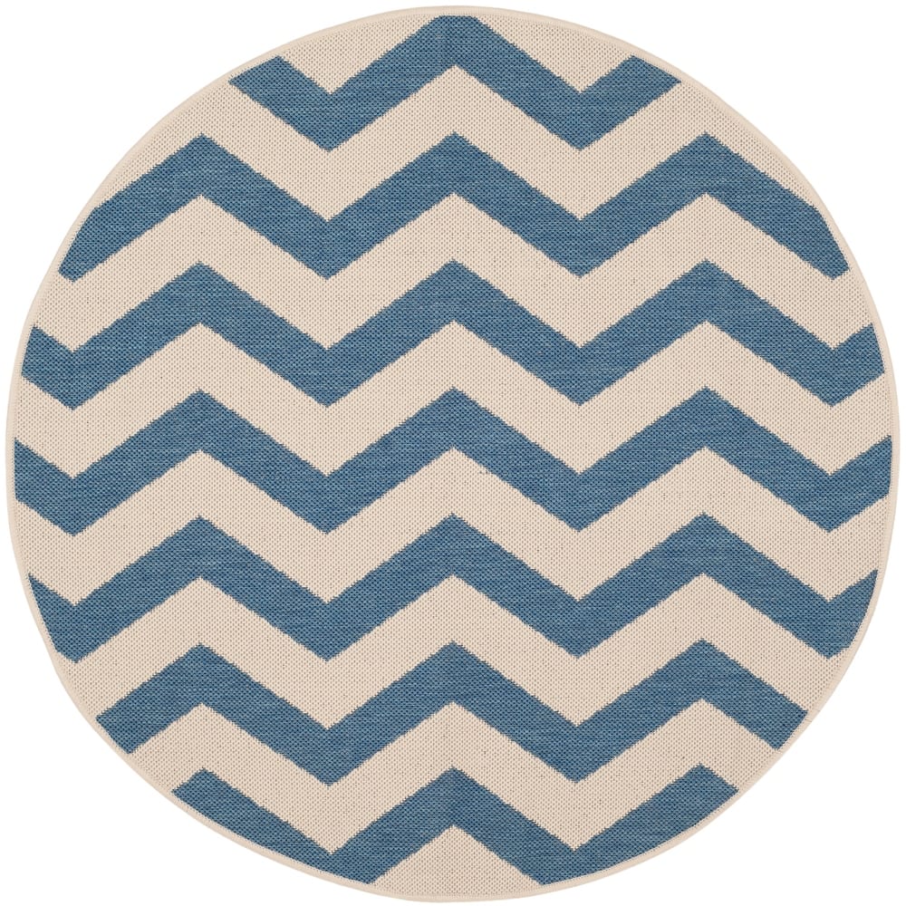 SAFAVIEH Courtyard Morganne Chevron Indoor/ Outdoor Waterproof Patio Backyard