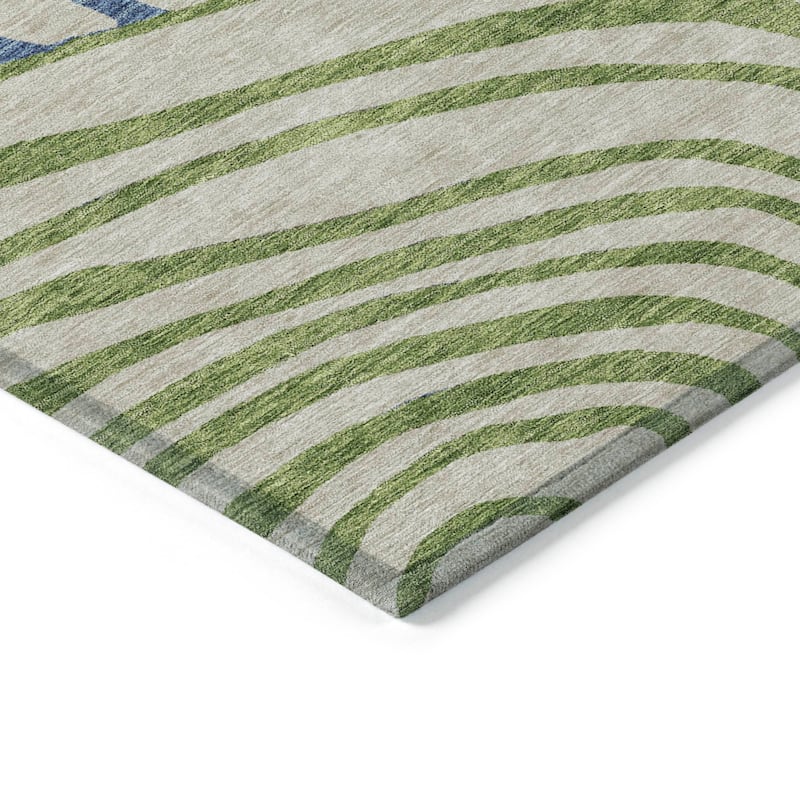 Machine Washable Indoor/ Outdoor Chantille Contemporary Dimensions Rug