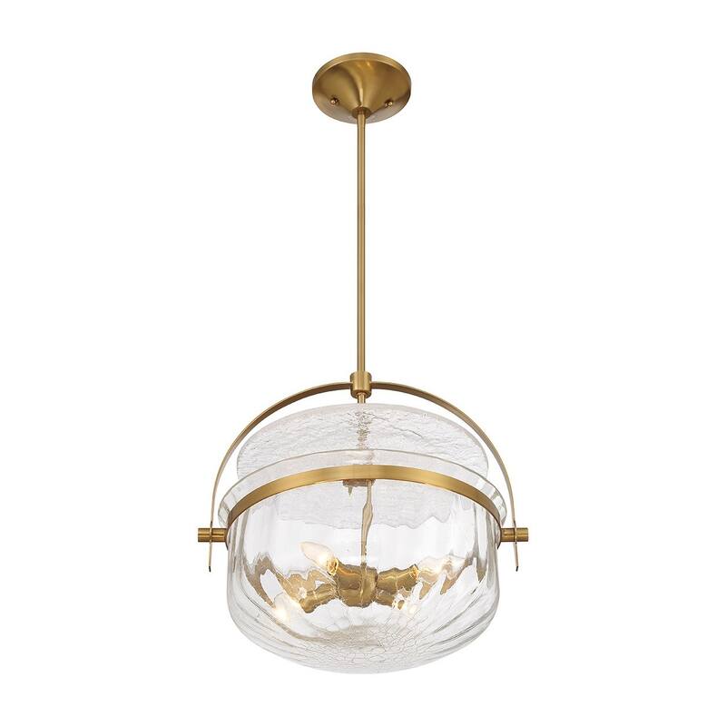 Denmar Four Light Convertible Semi-Flush/Pendant
