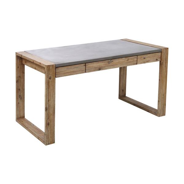 Shop Elk Home 157 062 Brooklyn Heights 57 Wide Acacia Drawer Writing Desk Atlantic Brush Overstock 28320604