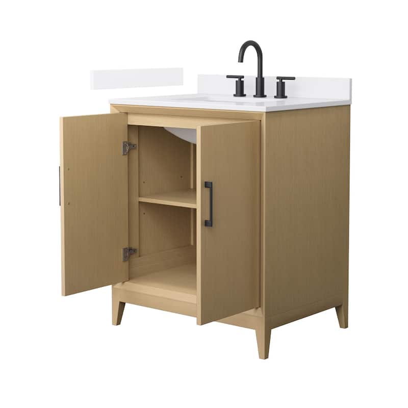 Wyndham Collection WCH7575-30S-QTZ-US3MXX Janna 30" Free Standing
