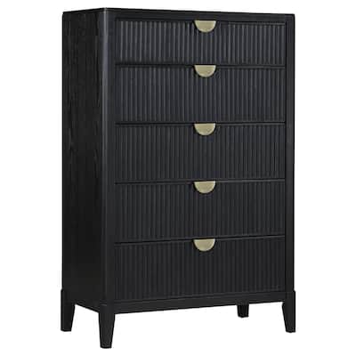 Brookmead Transition 5-drawer Bedroom Chest Black