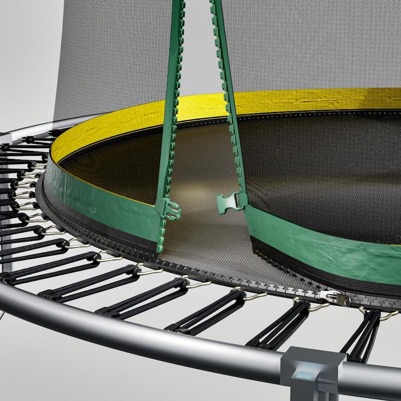 12FT Weather-Resistant Springfree no Gap Trampoline with Ladder & Shoes Bag