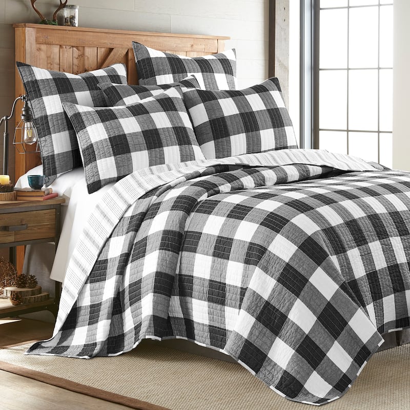 Camden Black Full/Queen Quilt Set - Levtex Home