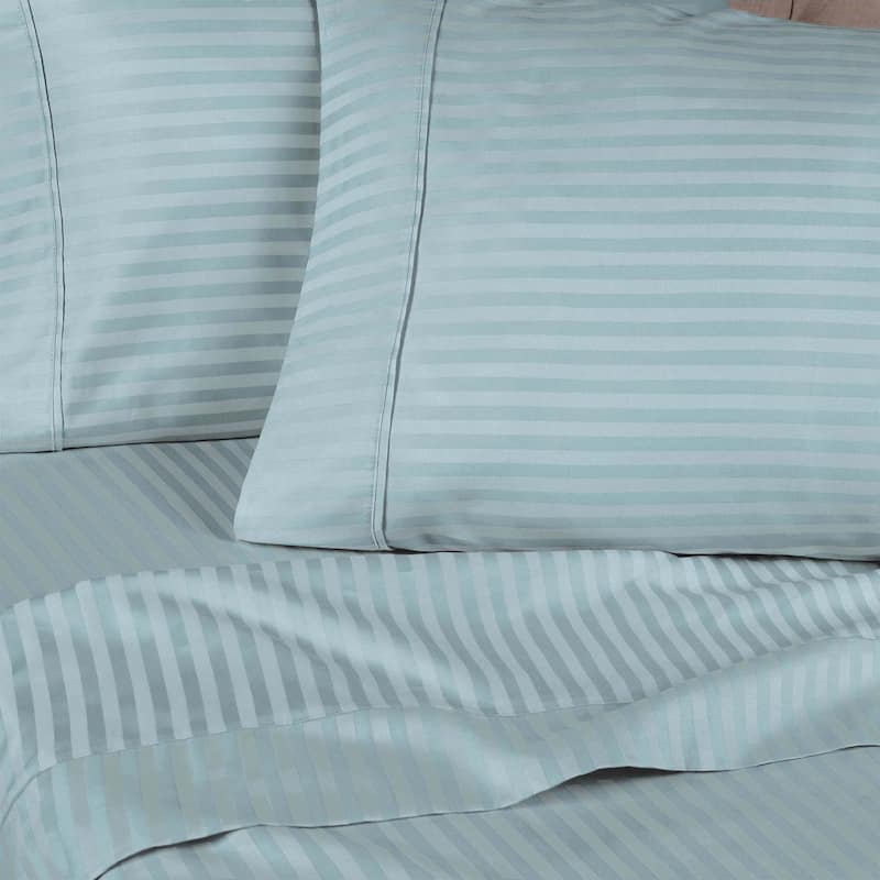 Superior Gyda Deep Pocket 400-Thread Count Striped Egyptian Cotton Sheets