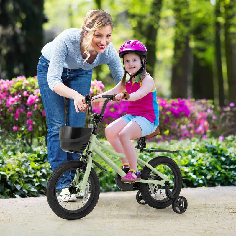 Costway 12"/14"/16"/18" Kid’s Bike with Training Wheels Adjustable
