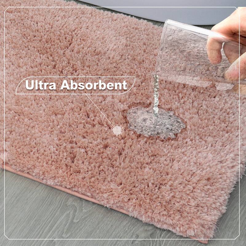 Element Plush Bathroom Rugs Quick-Dry Bathroom Mat, Washable & Absorbent Bath Rugs