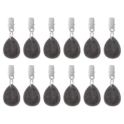 12PCS Marble Water-Drop Shape Tablecloth Weights with Metal Clip