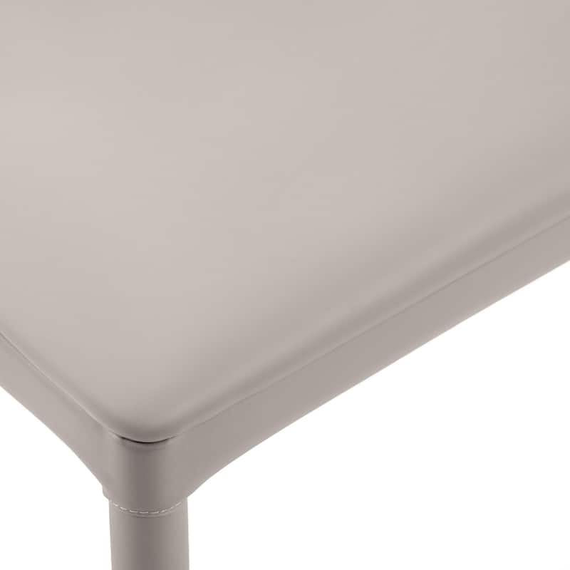 Fully Assembled Microfiber Leather Upholstered Dining Chairs, Set of 2 - 22.44"D x 18.5"W x 32.28"H