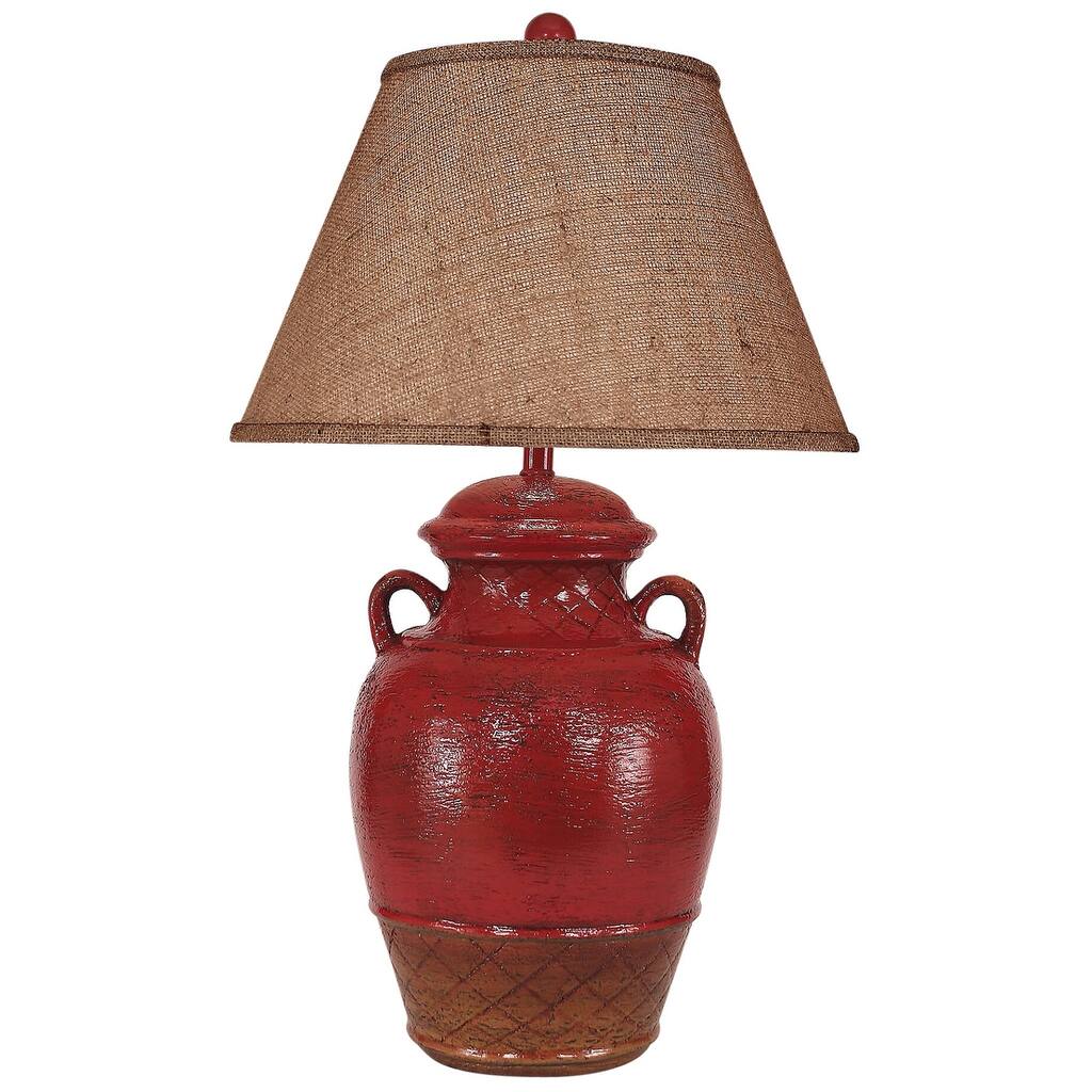 DISCONTINUED - Casual 2-Handle Ginger Jar Table Lamp